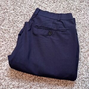 Brooks Brothers Regent Fit Dress Pants Men's 36x34‎ Blue Wool Blend Career